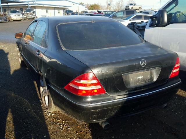 WDBNG75J6YA018390 - 2000 MERCEDES-BENZ S 500 BLACK photo 3