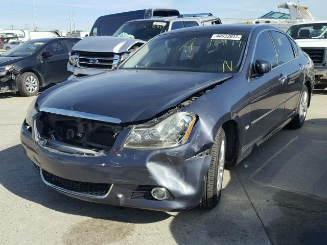 JNKAY01E38M605642 - 2008 INFINITI M35 BASE BLUE photo 2