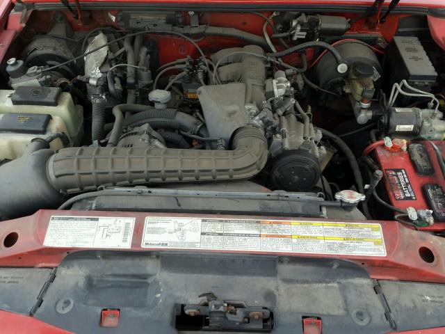 1FMCU22X3VUD09240 - 1997 FORD EXPLORER RED photo 7