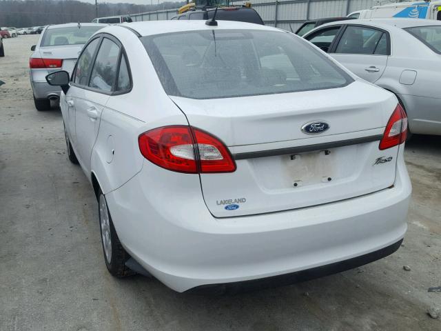 3FADP4AJ0CM182270 - 2012 FORD FIESTA S WHITE photo 3