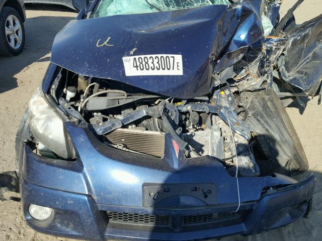 5Y2SL64803Z436432 - 2003 PONTIAC VIBE BLUE photo 7