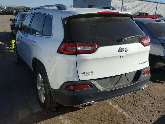 1C4PJMDS0FW751474 - 2015 JEEP CHEROKEE L WHITE photo 3