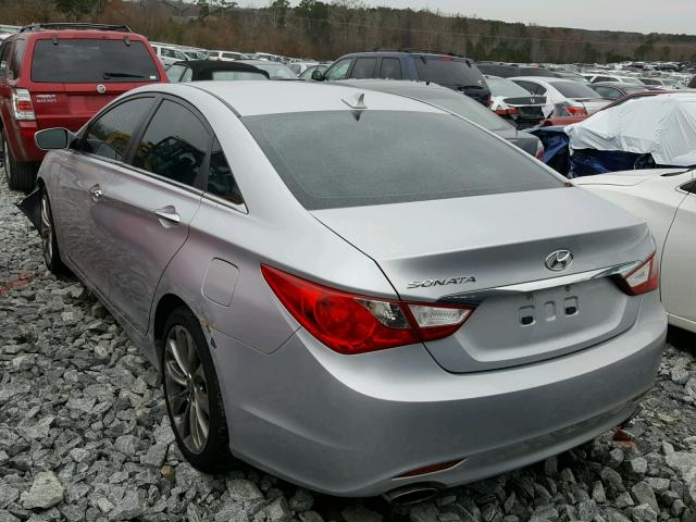 5NPEC4AC1BH247417 - 2011 HYUNDAI SONATA SE SILVER photo 3