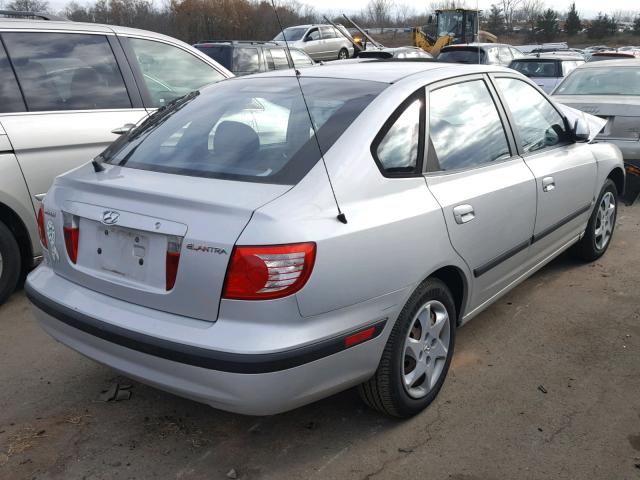 KMHDN56D15U144758 - 2005 HYUNDAI ELANTRA GL SILVER photo 4