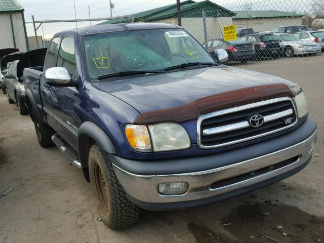 5TBBT44192S246757 - 2002 TOYOTA TUNDRA ACC BLUE photo 1