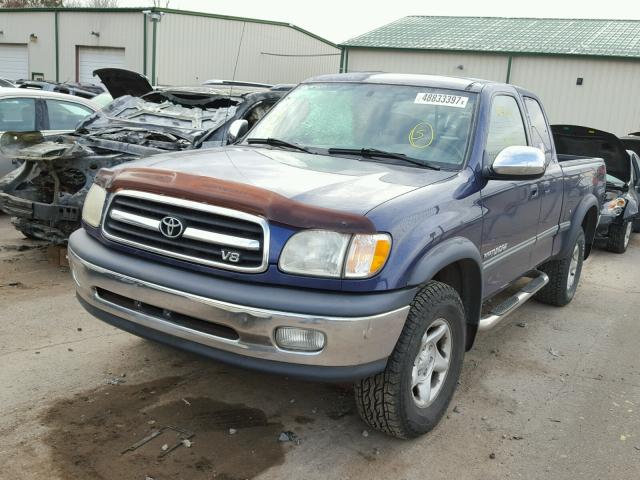 5TBBT44192S246757 - 2002 TOYOTA TUNDRA ACC BLUE photo 2