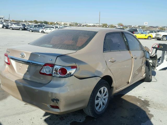 2T1BU4EE0BC549070 - 2011 TOYOTA COROLLA BA GOLD photo 4