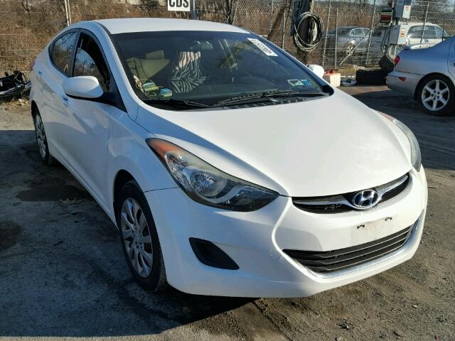 5NPDH4AE0BH028205 - 2011 HYUNDAI ELANTRA GL WHITE photo 1