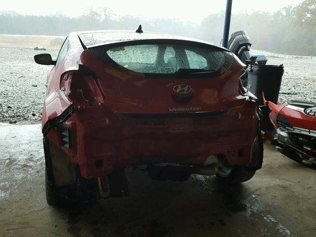 KMHTC6AD6FU219650 - 2015 HYUNDAI VELOSTER B RED photo 9