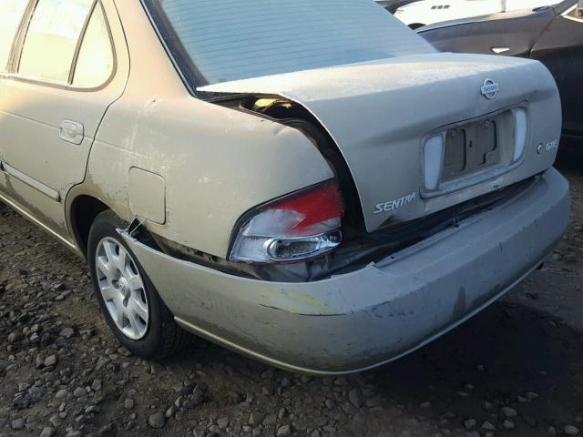 3N1CB51D82L644232 - 2002 NISSAN SENTRA XE TAN photo 9