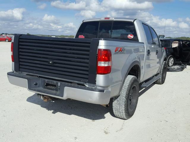 1FTPW145X4KC97362 - 2004 FORD F150 SUPER SILVER photo 4