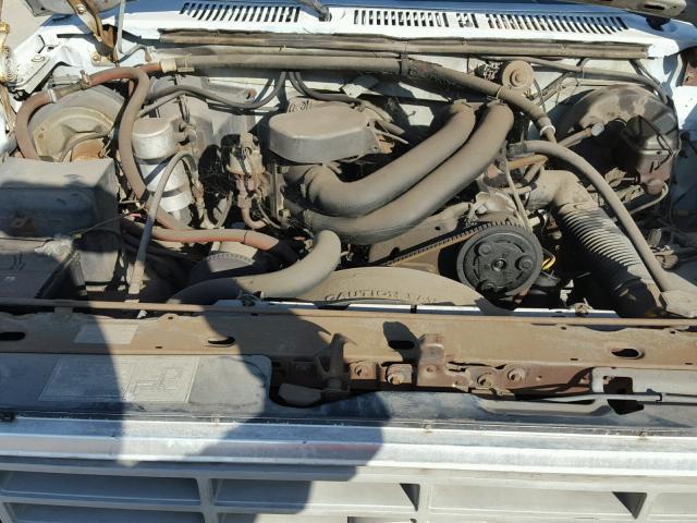 1FTEF15N1FKB40716 - 1985 FORD F150 WHITE photo 7