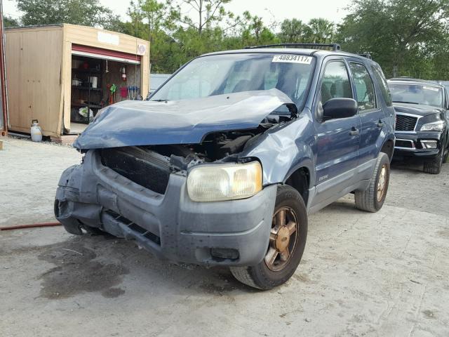 1FMYU01181KA70801 - 2001 FORD ESCAPE XLS BLUE photo 2