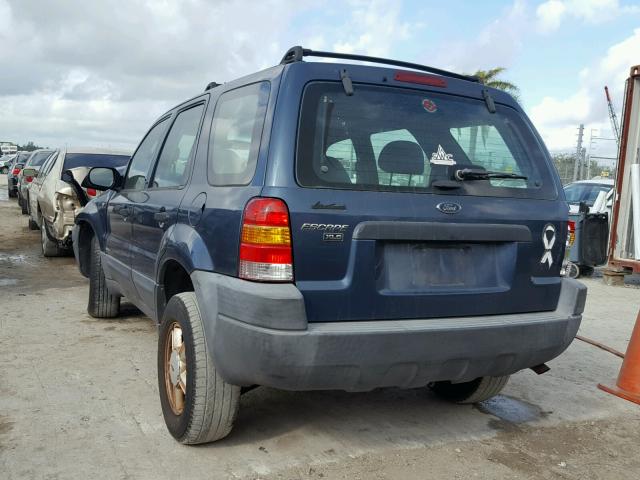 1FMYU01181KA70801 - 2001 FORD ESCAPE XLS BLUE photo 3