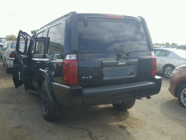 1J8HG48K17C651067 - 2007 JEEP COMMANDER BLACK photo 3
