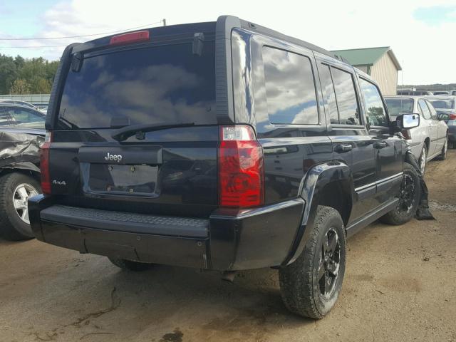 1J8HG48K17C651067 - 2007 JEEP COMMANDER BLACK photo 4