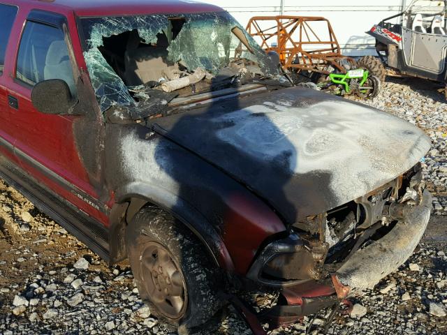 1GNDT13W9T2104453 - 1996 CHEVROLET BLAZER RED photo 9