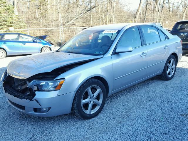 5NPEU46F98H372528 - 2008 HYUNDAI SONATA SE SILVER photo 2