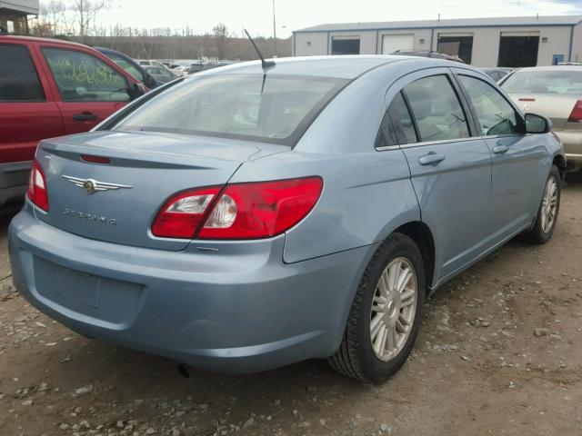 1C3LC56J38N296670 - 2008 CHRYSLER SEBRING TO BLUE photo 4