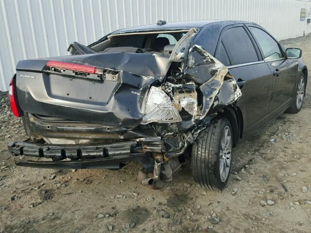 3FAHP0JA6AR375498 - 2010 FORD FUSION SEL BLACK photo 4