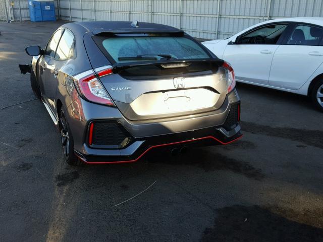 SHHFK7H42JU409638 - 2018 HONDA CIVIC SPOR GRAY photo 3