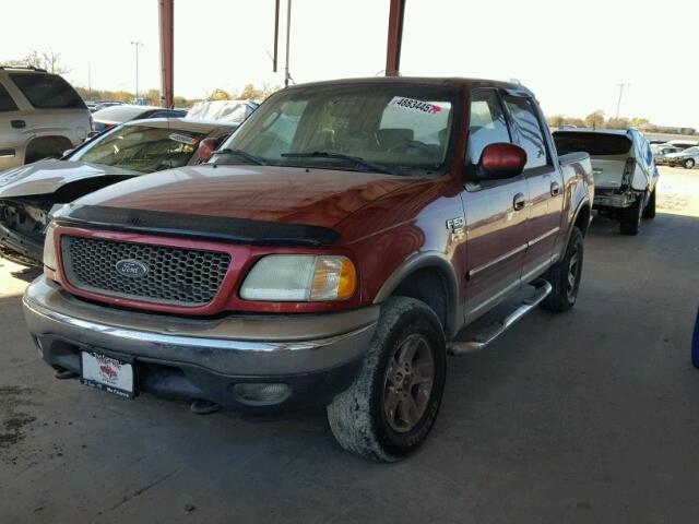 1FTRW08L12KD94670 - 2002 FORD F150 SUPER BURGUNDY photo 2