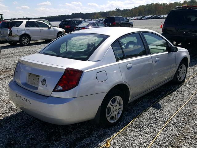 1G8AJ52FX4Z230088 - 2004 SATURN ION LEVEL SILVER photo 4