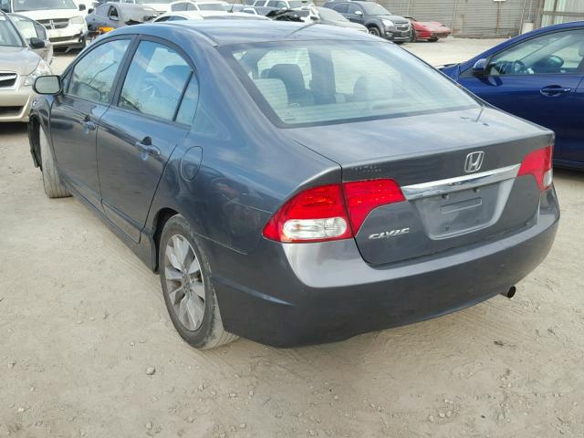 19XFA1F86AE030476 - 2010 HONDA CIVIC EX GRAY photo 3