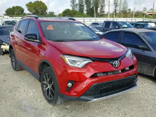 JTMNFREV3GJ063305 - 2016 TOYOTA RAV4 SE RED photo 1