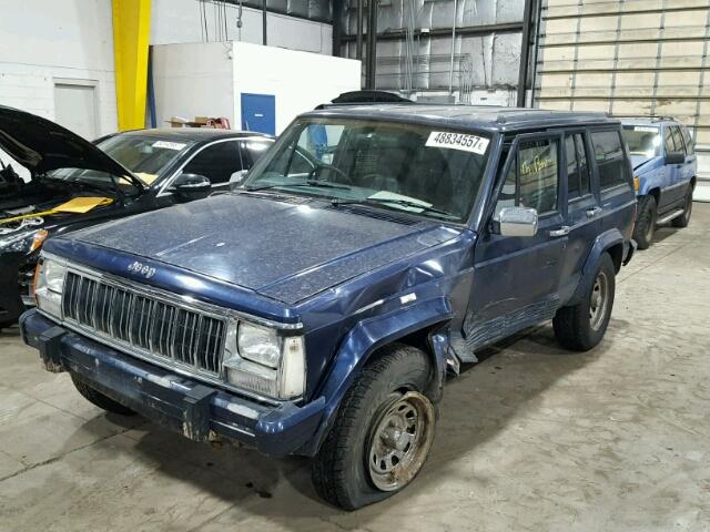 1J4FN78S1TL147984 - 1996 JEEP CHEROKEE C BLUE photo 1