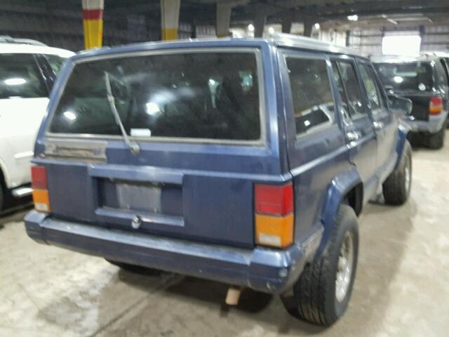 1J4FN78S1TL147984 - 1996 JEEP CHEROKEE C BLUE photo 4