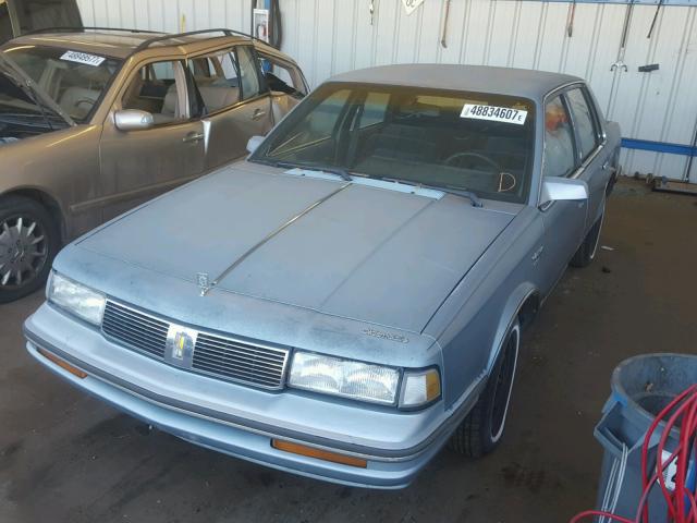 1G3AM5130HG330402 - 1987 OLDSMOBILE CUTLASS CI BLUE photo 2