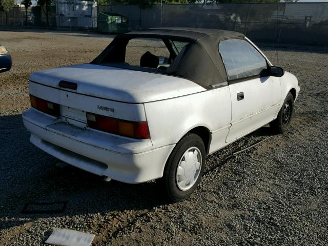 JG1MR3366MK613686 - 1991 GEO METRO LSI WHITE photo 4