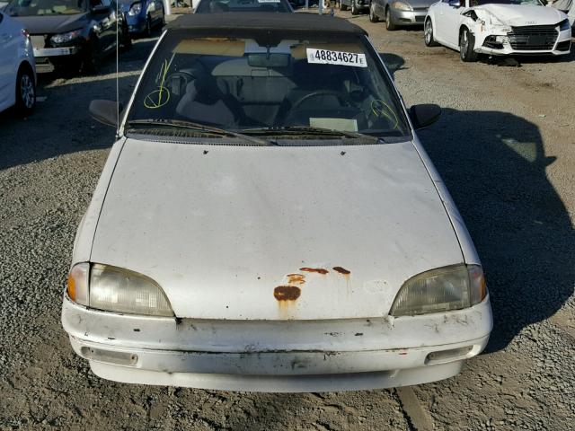 JG1MR3366MK613686 - 1991 GEO METRO LSI WHITE photo 9