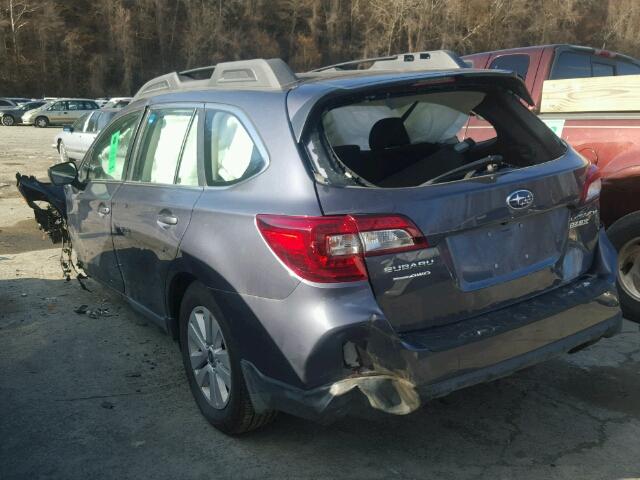 4S4BSAAC1H3276940 - 2017 SUBARU OUTBACK 2. GRAY photo 3