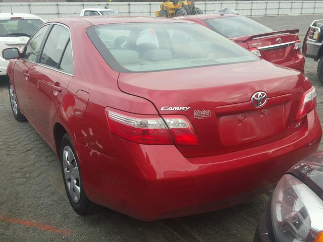 4T4BE46K89R136930 - 2009 TOYOTA CAMRY BASE RED photo 3