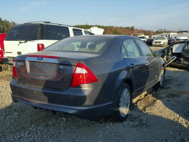 3FADP0L34CR213157 - 2012 FORD FUSION HYB GRAY photo 4