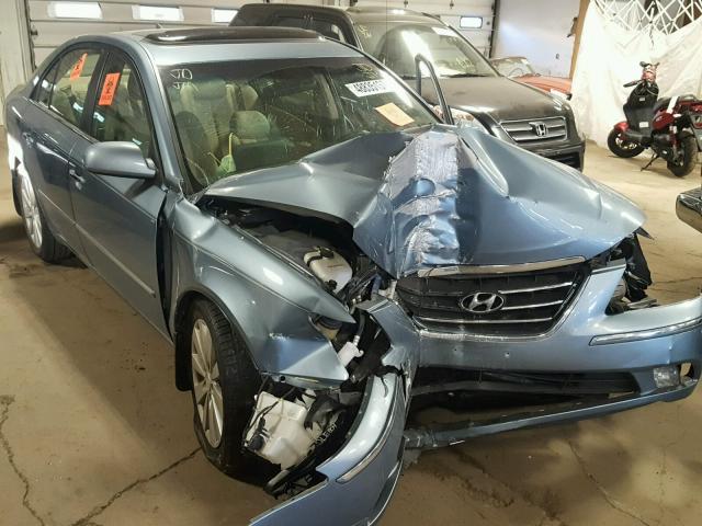 5NPEU46C09H552097 - 2009 HYUNDAI SONATA SE BLUE photo 1