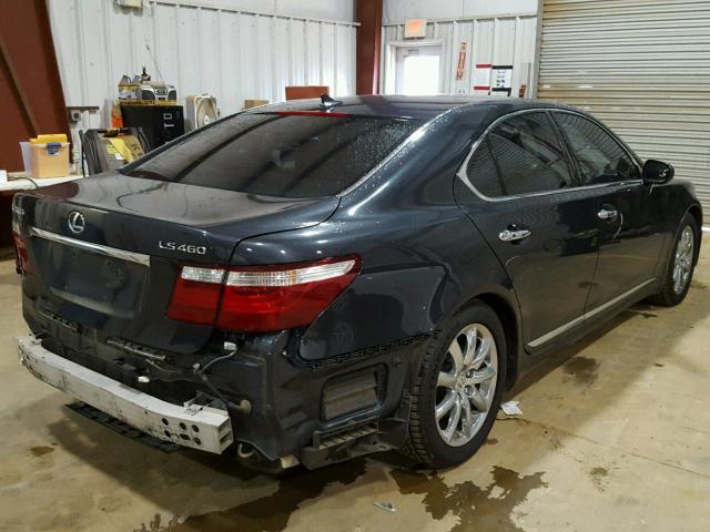 JTHBL46F875016512 - 2007 LEXUS LS 460 BLACK photo 4