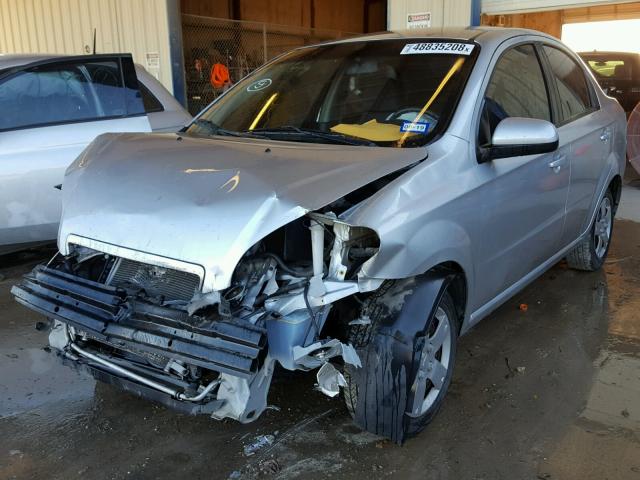 KL1TD5DE0BB123817 - 2011 CHEVROLET AVEO LS SILVER photo 2