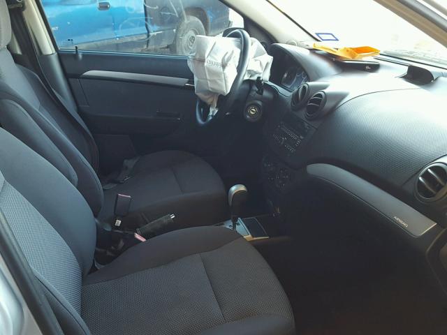 KL1TD5DE0BB123817 - 2011 CHEVROLET AVEO LS SILVER photo 5