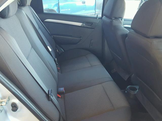 KL1TD5DE0BB123817 - 2011 CHEVROLET AVEO LS SILVER photo 6