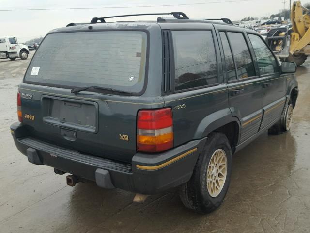 1J4GZ78Y0RC324708 - 1994 JEEP GRAND CHER GREEN photo 4