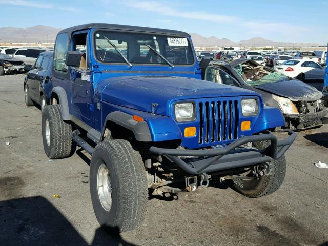 2J4FY39T1LJ557424 - 1990 JEEP WRANGLER / BLUE photo 1