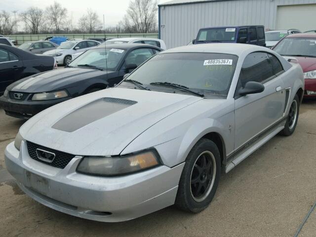 1FAFP40492F203037 - 2002 FORD MUSTANG SILVER photo 2