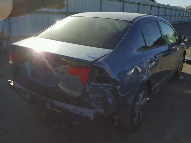 2HGFA16998H509614 - 2008 HONDA CIVIC EXL BLUE photo 4