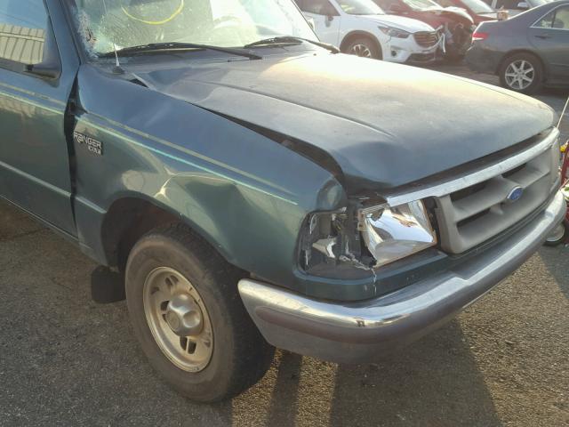 1FTCR14A8VPA18711 - 1997 FORD RANGER SUP GREEN photo 9