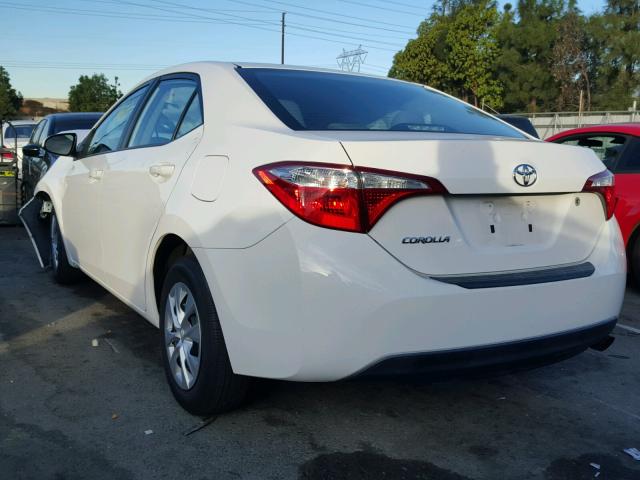 5YFBURHE6EP081519 - 2014 TOYOTA COROLLA L WHITE photo 3