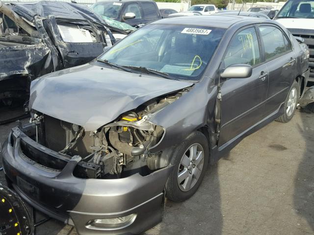 1NXBR30E18Z968667 - 2008 TOYOTA COROLLA CE GRAY photo 2