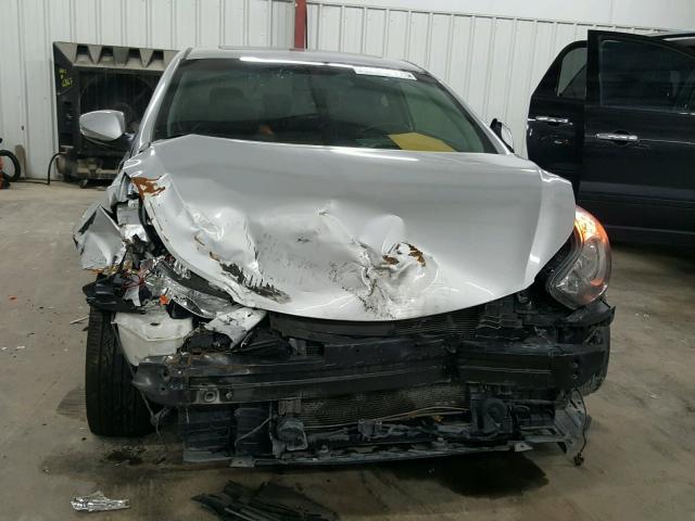 KMHDH6AE2DU009641 - 2013 HYUNDAI ELANTRA CO SILVER photo 9